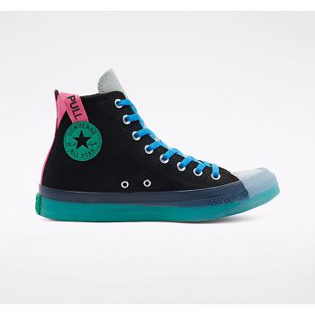 Converse Chuck Taylor All Star Digital Terrain Cx Hi Cierne / Zelene / Ruzove - Panske Vysoké Tenisk